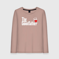 Лонгслив хлопковый женский The godfather love, цвет: пыльно-розовый