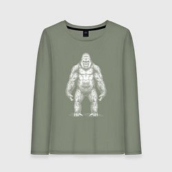 Лонгслив хлопковый женский Конг, цвет: авокадо