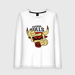 Женский лонгслив Bulls logo with hands