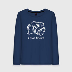 Женский лонгслив Я щёлкаю людей