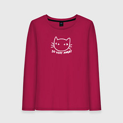 Женский лонгслив So very angry cat