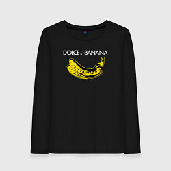 Лонгслив хлопковый женский Dolce Banana, цвет: черный