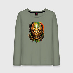 Женский лонгслив Doom slayer skull