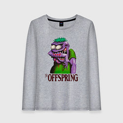 Лонгслив хлопковый женский The Offspring bite me, цвет: меланж