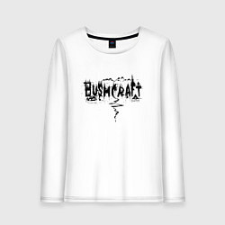 Лонгслив хлопковый женский Бушкрафт - навигация, цвет: белый