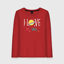 Женский лонгслив Люблю свой космос