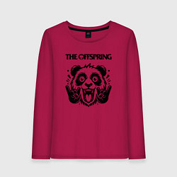 Лонгслив хлопковый женский The Offspring - rock panda, цвет: маджента