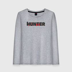 Лонгслив хлопковый женский Hunter, цвет: меланж