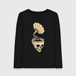 Женский лонгслив Skull vinyl