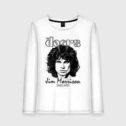 Лонгслив хлопковый женский The Doors Jim Morrison, цвет: белый