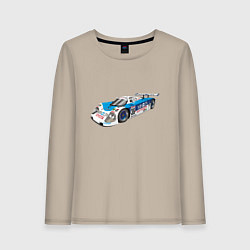 Лонгслив хлопковый женский Toyota Toms Le mans, цвет: миндальный