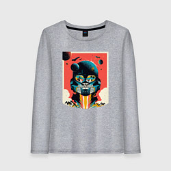 Лонгслив хлопковый женский Helldivers 2: Art, цвет: меланж