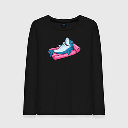 Женский лонгслив Акула на отдыхе