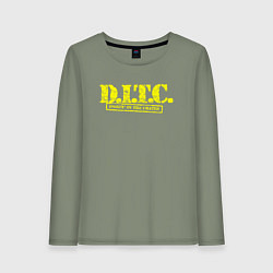 Лонгслив хлопковый женский DITC, цвет: авокадо