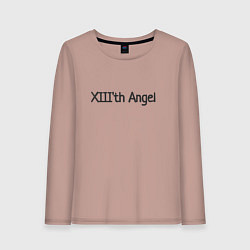 Лонгслив хлопковый женский XIIIth angel, цвет: пыльно-розовый
