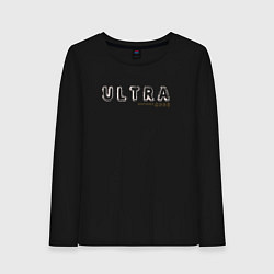 Лонгслив хлопковый женский Depeche Mode - Ultra logo, цвет: черный