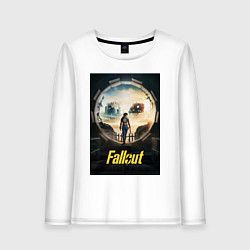 Лонгслив хлопковый женский Fallout - Lucy MacLean, цвет: белый