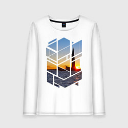 Женский лонгслив Лахта центр в Санкт-Петербурге