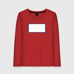 Лонгслив хлопковый женский Око Хиробрина, Хиробирн смотрит на тебя, цвет: красный