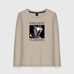 Лонгслив хлопковый женский Tribute to Freddie Hubbard, цвет: миндальный
