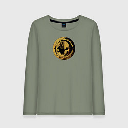 Лонгслив хлопковый женский Механикус Warhammer, цвет: авокадо