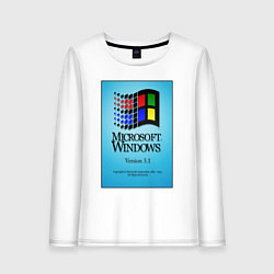 Женский лонгслив Windows 3