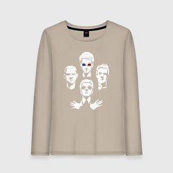 Лонгслив хлопковый женский Doctors who, цвет: миндальный