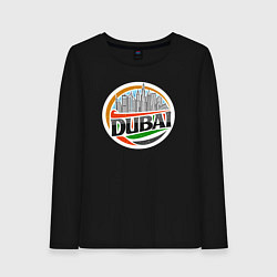 Лонгслив хлопковый женский Мой Дубай, цвет: черный