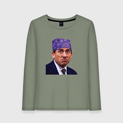 Лонгслив хлопковый женский Prison mike Michael Scott офис, цвет: авокадо