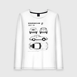 Женский лонгслив Машина Porsche