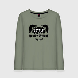 Женский лонгслив Little monster - girl - пара