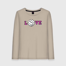 Женский лонгслив Love volley