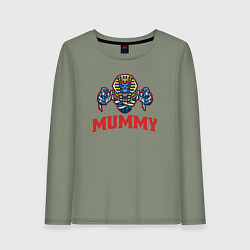 Лонгслив хлопковый женский Dead mummy, цвет: авокадо