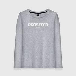 Лонгслив хлопковый женский Prosecco mood, цвет: меланж