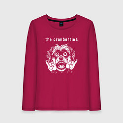 Лонгслив хлопковый женский The Cranberries rock dog, цвет: маджента