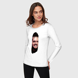Лонгслив хлопковый женский А вот и Джонни из фильма Сияние, цвет: белый — фото 2
