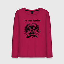 Лонгслив хлопковый женский The Cranberries - rock dog, цвет: маджента