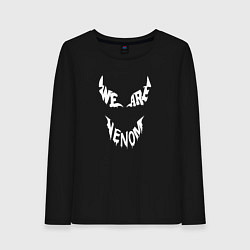 Лонгслив хлопковый женский We are Venom, цвет: черный