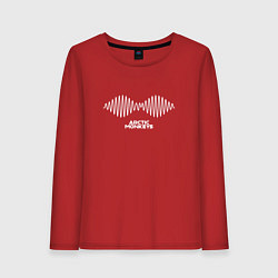 Лонгслив хлопковый женский Arctic Monkeys logo, цвет: красный