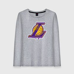 Лонгслив хлопковый женский Lakers team, цвет: меланж