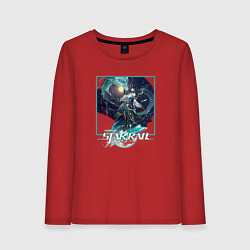 Лонгслив хлопковый женский Дань Хэн: Пожиратель Луны, цвет: красный