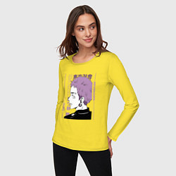 Лонгслив хлопковый женский Токийские мстители Такаши Мицуя, цвет: желтый — фото 2