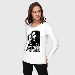 Лонгслив хлопковый женский Fox and Dana, цвет: белый — фото 2