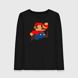 Женский лонгслив Mario 8 bit