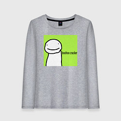 Лонгслив хлопковый женский Dream boohoo cracker Minecraft, цвет: меланж