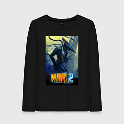 Лонгслив хлопковый женский MDK - Kurt, цвет: черный