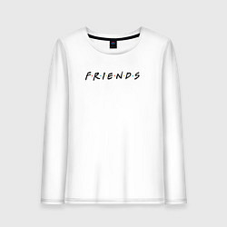 Лонгслив хлопковый женский Friends, цвет: белый