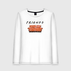 Женский лонгслив Friends - logo