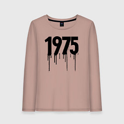Лонгслив хлопковый женский Капающий 1975, цвет: пыльно-розовый