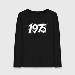 Лонгслив хлопковый женский Динамичный 1975, цвет: черный